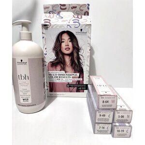 Schwarzkopf Professional Tbh Permanent Color Creme & Tone Softener Set of 6 NWB